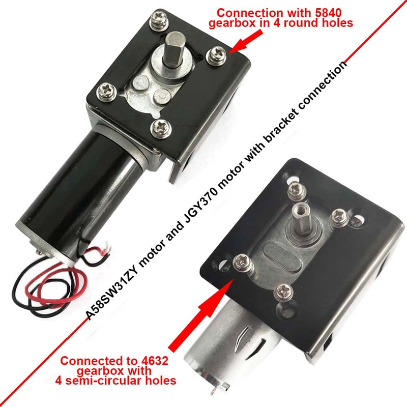 Bringsmart Mini Mounting Bracket of A58 Worm Gear Motor with Screw Motor Support for Fixed Motor (Bracket) 1