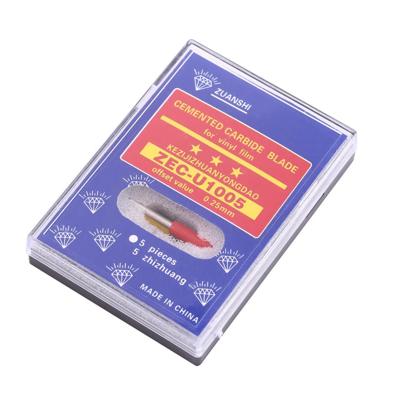 10pcs Cemented Carbide Blade for Cutting with 30 deg, 45 deg, 60 deg, Made from high hardness material, Standard blades for color adhesive media, Best performance with high, Mix
