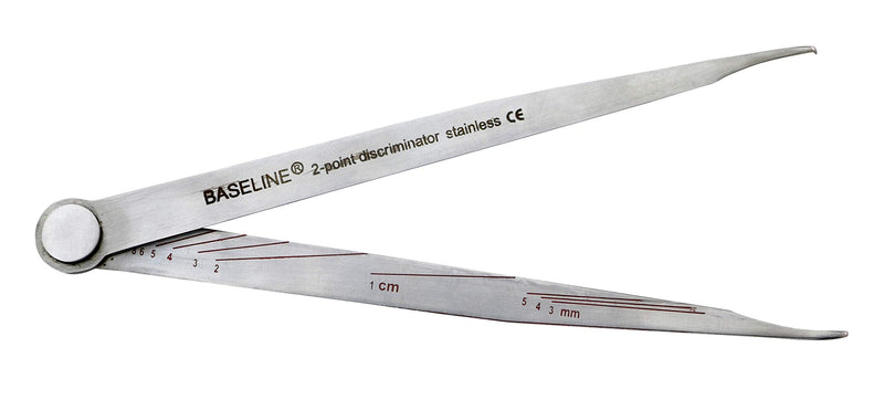 Baseline Stainless Steel Aesthesiometer, 2-Point Discriminator Stainless Steel, 2-Point