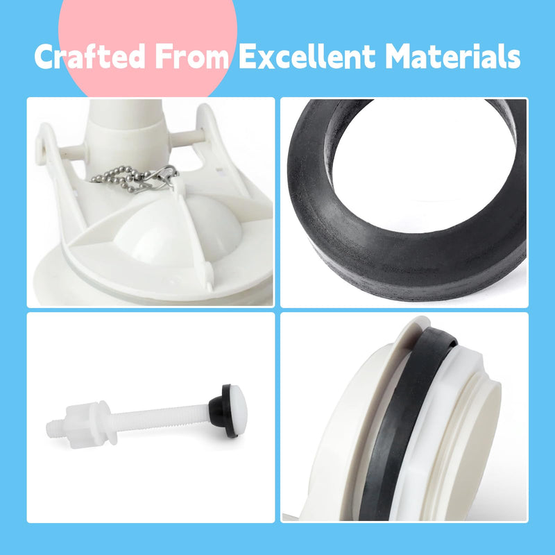 Toilet Flush Valve Replacement for American Standard Champion 4 for Titan for Duravit Toilet Parts Compatible with American Standard 4149a 4215a 4260 4266, Include Flapper Gasket Bolt Kit