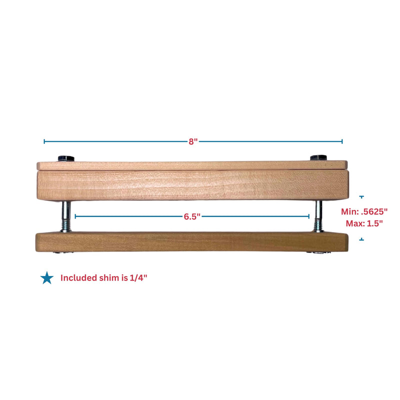 Cardinal Gates SPC02 Spindle Clamp for Safety Gates - No Hole Baby Gate Banister Adapter - Wooden Baby Gate Mounting Kit - Made in the USA - 2 Spindle Clamps - Made in USA