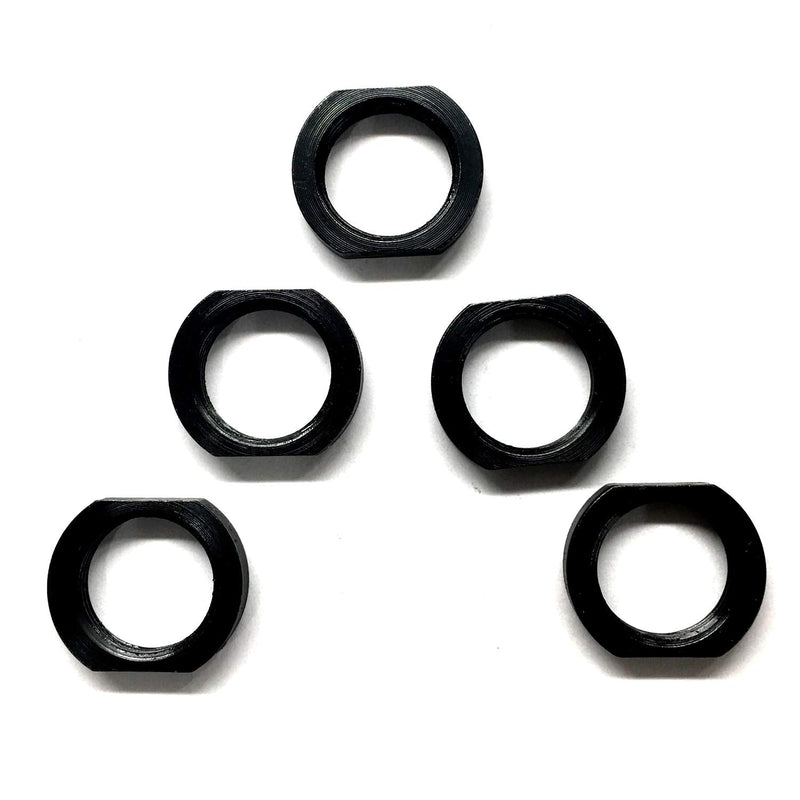 Jam Nut 1/2x28,5/8x24 Steel Black 5 Pack (5/8x24) 5/8x24