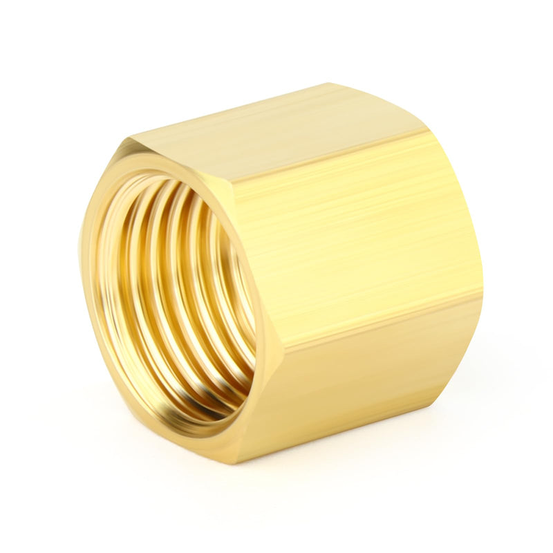 GASHER 20PCS Brass 1/4" Compression Fitting, Brass Compression Nut 1/4" OD(Compression Nut) 20