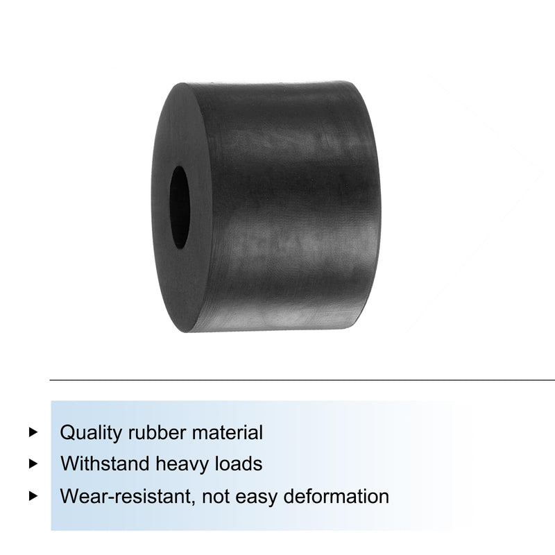 uxcell 8pcs Rubber Spacers 1-1/2" OD, 1/2" ID, 1" Height Round Anti Vibration Spacer Rubber Bushing Grommets Thick Rubber Washers for Home Car Accessories 1-1/2" OD x 1/2" ID x 1" Height