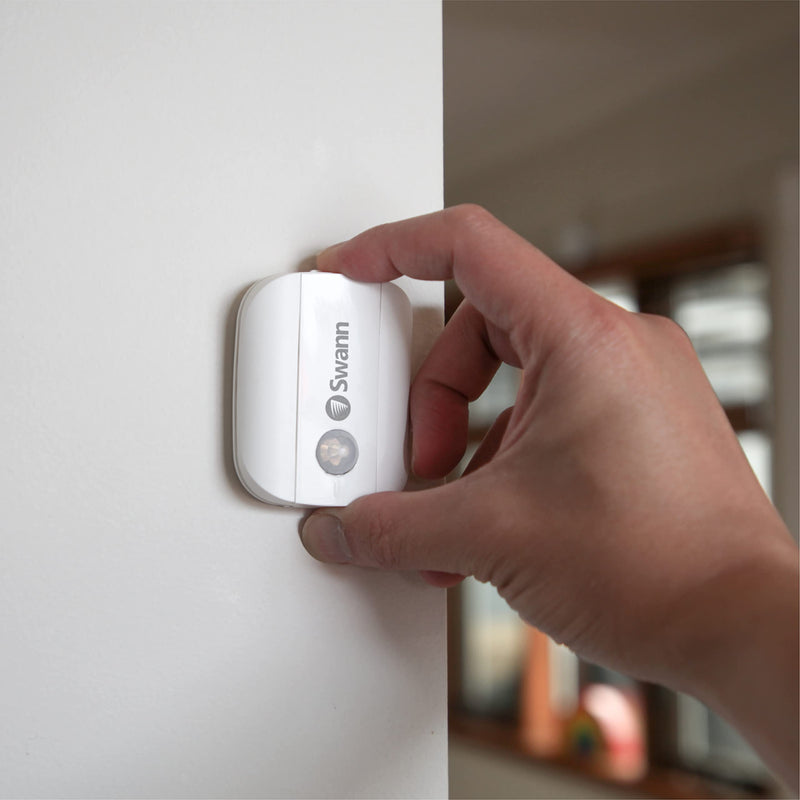 Swann Wireless Motion Alert Sensor Unit 2 Pack Easy Installation Both Indoors & Outdoors with Weatherproof Design, No Hub Required. Detect Movement Up to 50ft Away Within 110 Degree Range,White