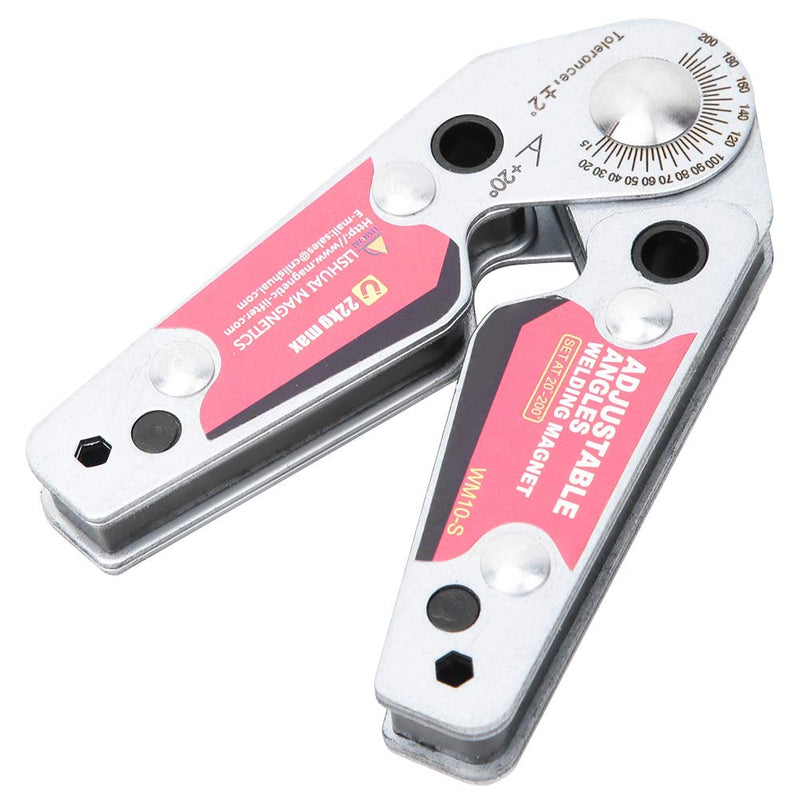 Adjustable Angle Welding Magnets with Wrench, 20-200 Degree Adjustable Angles Welding Magnetic Welding Clamp Holder, Welding Equipment