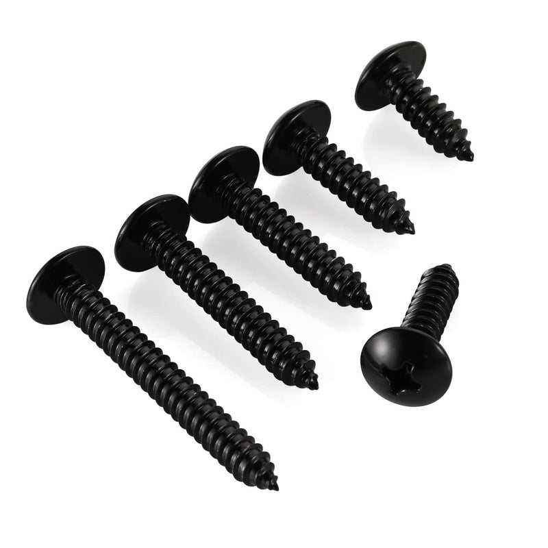 #4 x 3/4" Truss Head Self Tapping Screws Sheet Metal Wood Screws, Stainless Steel 18-8 Black Finish, 100 PCS #4 x 3/4" - NewNest Australia