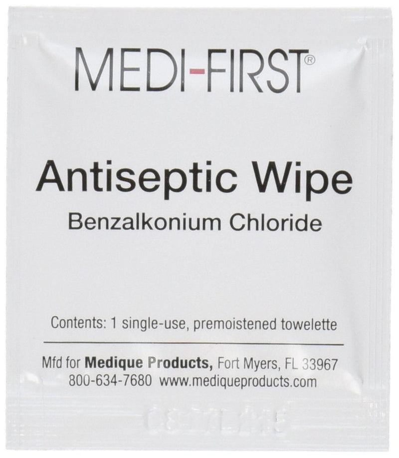 Medique Medi-First Antiseptic Wipes, Benzalkonium Chloride Cleansing Towelettes, 20 Pack - 21471 20 Count (Pack of 1) - NewNest Australia
