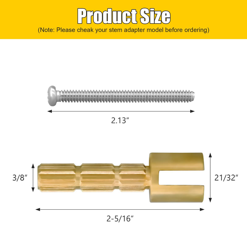 Stem Adapter Replacement for 970-0770 Plumbing Shower Handle Stem Extension Tub and Faucet Accessories Valve Extender Trim Repair Kit