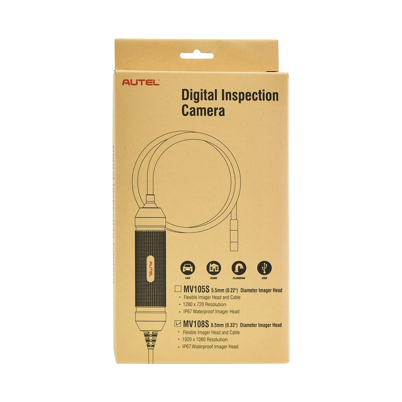 Autel MaxiVideo MV108S Digital Inspection Camera, 2025 Newer of MV108, 8.5mm USB Industrial Endoscope IP67 Waterproof, 1920P HD Borescope Camera 39.37'' Flexible Cord Snake Camera for Autel Tools & PC - NewNest Australia
