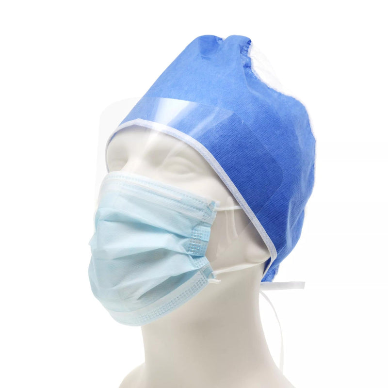 CARDINAL HEALTH™ AT7511-WE Level 1 Procedure Mask with Eyeshield, Ear Loops, Blue, Box of 25 100