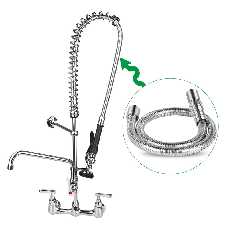38'' Commercial Pre-rinse Hose Flexible Stainless Steel Hose 38''