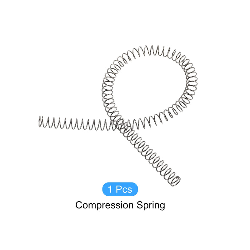 METALLIXITY Compression Springs (1x8mm OD,305mm Free Length) 2Pcs, 304 Stainless Steel Extension Spring - for Shop Home Repairs, DIY Projects, Silver Tone