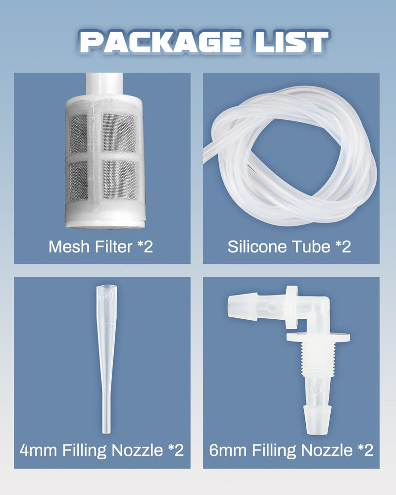 2 Sets - Peristaltic Pump Tube for Moonshan 2-300g Filling Machine - The Whole Tube