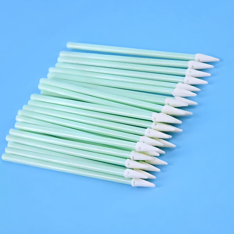 500-Pack 1.25mm Fiber Cleaning Swabs, Pointed Tip for LC/MU Connectors | Lint-free, for camera sensors, PCB, precision electronics cleaning 500