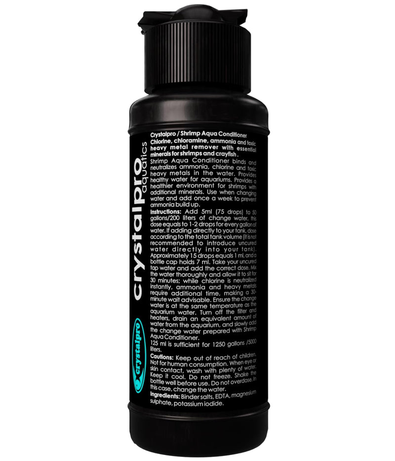 Shrimp Aqua Conditioner Treats 1250 Gallons - Concentrated Water Conditioner Neutralizes Chlorine and Ammonia (4.2 Oz-125 ml) for Freshwater Invertebrate Tanks – Caridina & Neocaridina