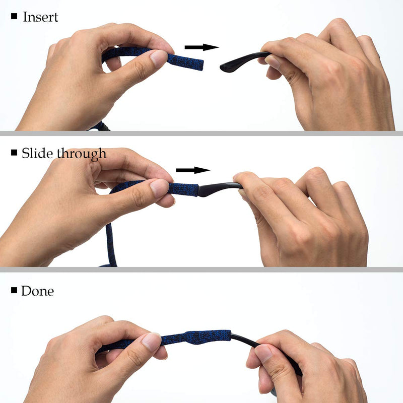 Glasses Strap (Pack of 6) Adjustable Eyeglasses Strap Sunglass Holder Strap Men Women 6 Pack（colorful） - NewNest Australia