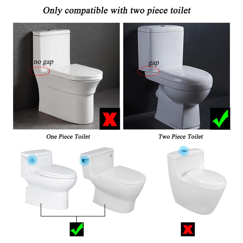 2" Toilet Flush Valve Replacement Kit Compatible with American Standard Flair Series Toilets Two Piece Replace Part 738356-0070A Toilet Drain Valves with Flapper, Include Install Hardware