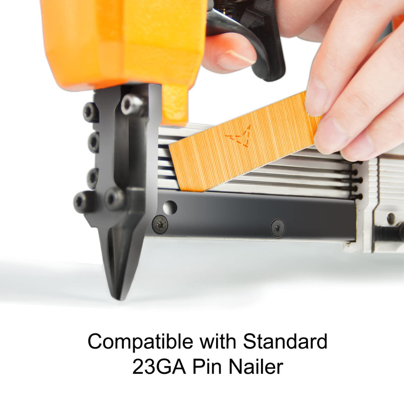 23 Gauge Micro Pin Nails 10,000 PCS/Box, 1-inch (25mm) Headless Pins Fits Pneumatic Pin Nailer and Air Power Pinner for Furniture (P625) P625