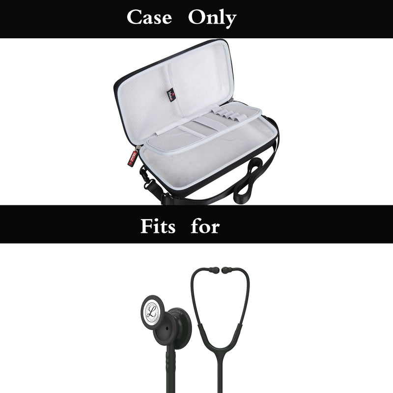 Mchoi Stethoscope Case Compatible with 3M Littmann Classic III Monitoring/Lightweight II S.E/Cardiology IV Diagnostic/MDF Acoustica Stethoscopes and Accessories, Case Only, Grey