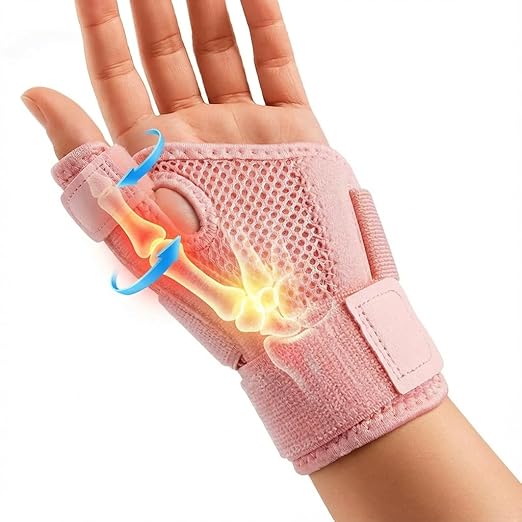 New Upgraded Thumb Splint for Right & Left Hand, Reversible Thumb Brace for Arthritis Pain And Support, Thumb Stabilizer for Sprains, Tendonitis Relief, One Size Fits Any Hand (Pink) Pink - NewNest Australia