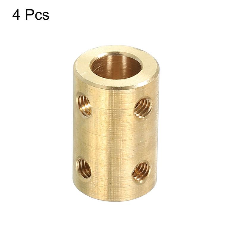 PATIKIL Shaft Coupler Connector L22 x D14 8mm to 8mm Bore Rigid Coupling Motor Shaft Joint Connector with Screw for 3D Printers 4Pack