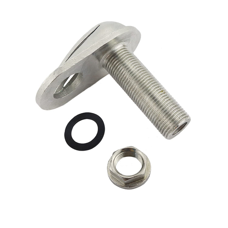 Stainless Steel 316 Marine Grade Boat Intake Strainer Threaded Thru-Hull Inlet Filter Scoop with Rubber Gaskets I.D. 1/2INCH/O.D.(4/5IN)