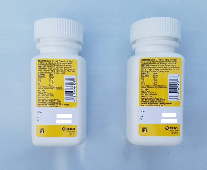 Merck Goat Dewormer 125ml, 2 pack - PawsPlanet Australia