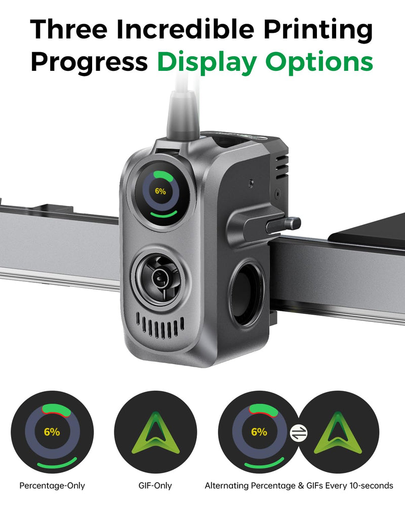 Creality Official Creator Knomi Hi, Expressions Visualized Smart Print Head Display Screen, Custom Colors & GIFS, Real-time Display of Printing Status, 3D Printer Upgrade Accessories for Creality Hi
