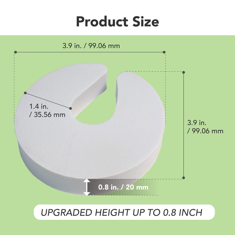 6 Pack Door Pinch Guard with Thickened EVA for Stronger Protection, Baby Proof Door Stopper, Baby Safety Finger Pinch Guard, Soft and Non-Toxic