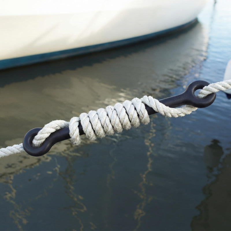 1 Pack 19.5'' Boat Snubber Dock Line Absorber Shock Marine Boat Mooring Line Rubber Snubbers Heavy Duty Flexible Marine Bungee for 7/16"-5/8" (12-16mm) Reducing Impact Noise Secure Mooring 1