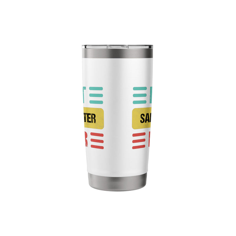 Sand Blaster Stainless Steel Insulated Tumbler White 20 Ounces