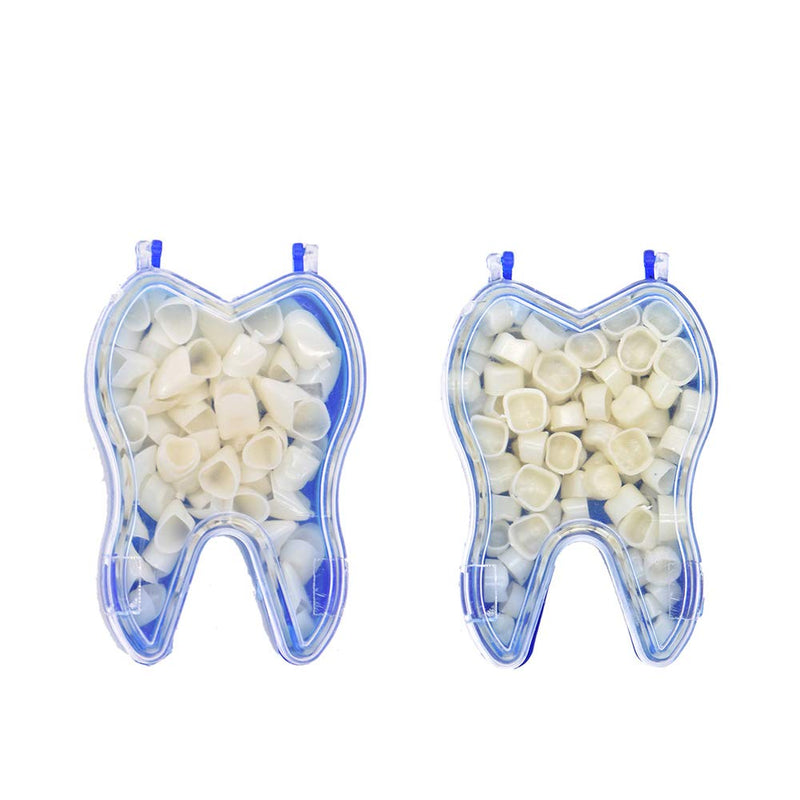 Angzhili Dental Temporary Crown Kit Dental Material Anterior Front & Molar Posterior Temporary Crown Veneers(Pack of 2)