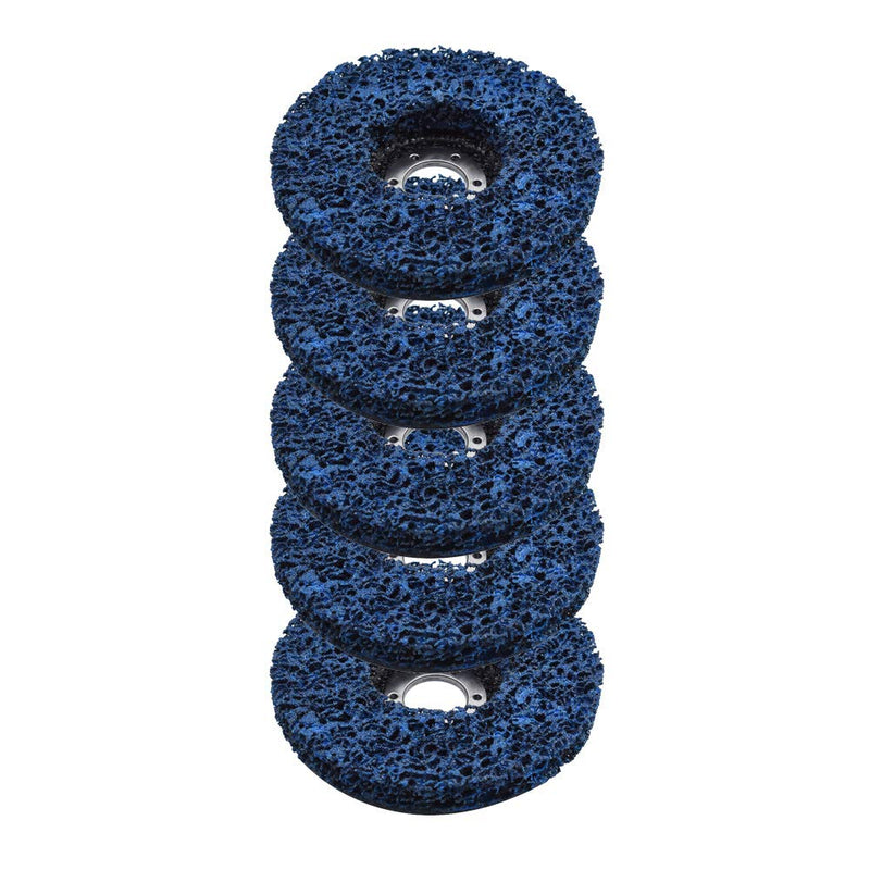 WFLNHB 5Pcs - 4-1/2" x 7/8" Strip&Clean Discs Replacement for Angle Grinders-Removes Rust Strips Paint Cleans Welds 5Pack