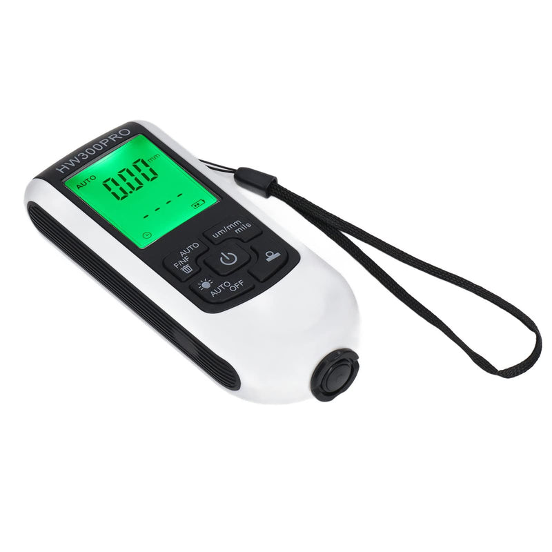 2024 Paint Thickness Gauge, Digital Coating Paint Depth with Portable Rope, Paint Thickness Meter Automatic Shutdown Function Paint Coating Meter for Outdoor (White) White
