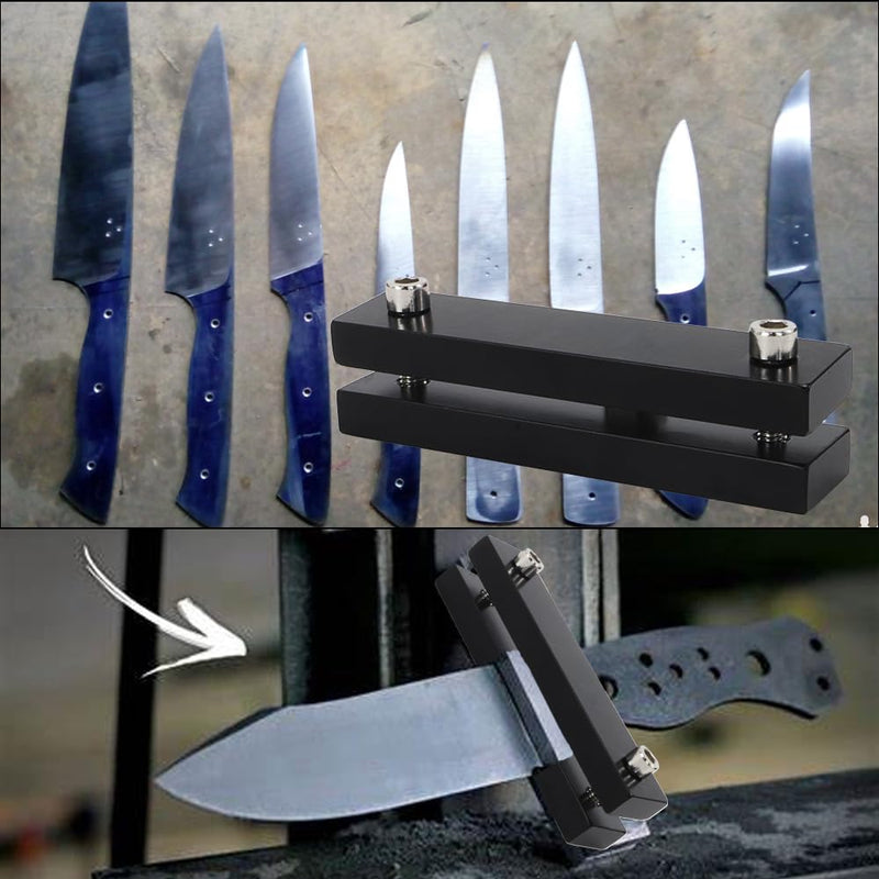 SCOTTCHEN Hardened File Guide Knife Making Tool, Hardened Metal Hardness up to 55, File Guide For Belt Sander, Knife Makers File Guide Knife File Guide