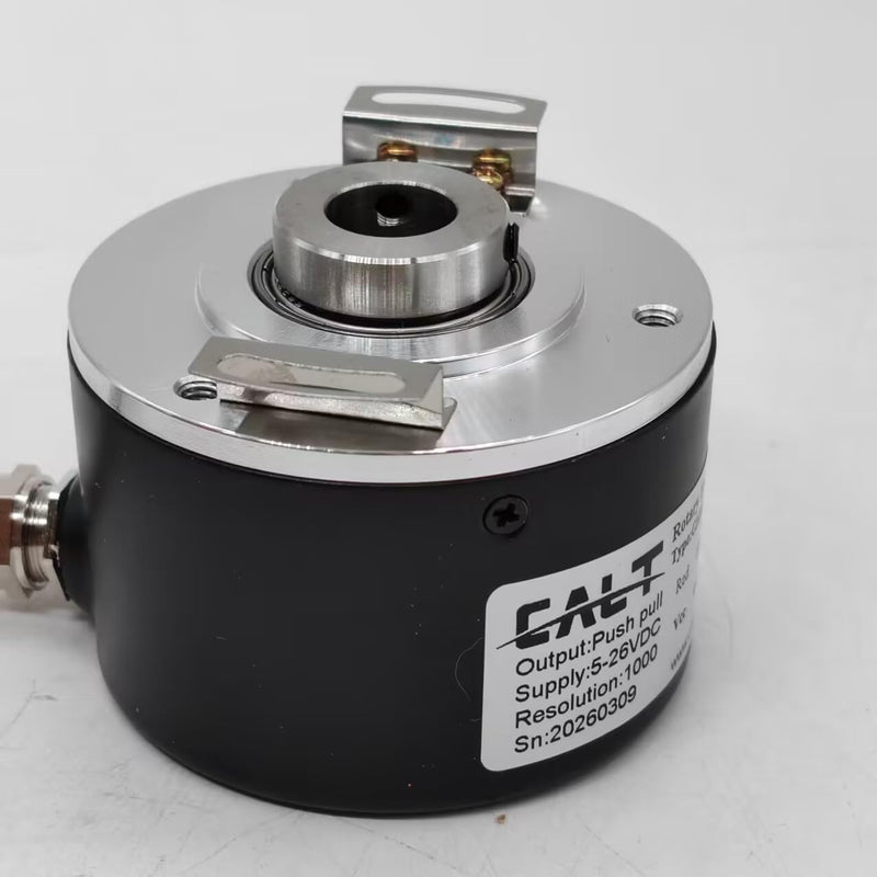 60mm Outer Diameter 10mm Aperture Hollow Shaft Rotary Encoder 5VDC line Drive Output 1000P/R Lne driver output