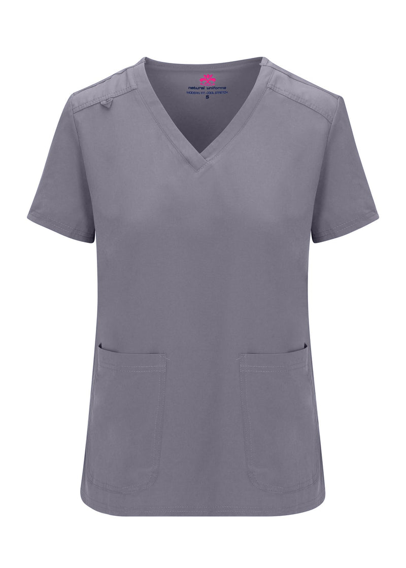 Natural Uniforms Womens Essential Cool Stretch Jogger Scrub Set with Regular and Petite Sizes Charcoal Medium