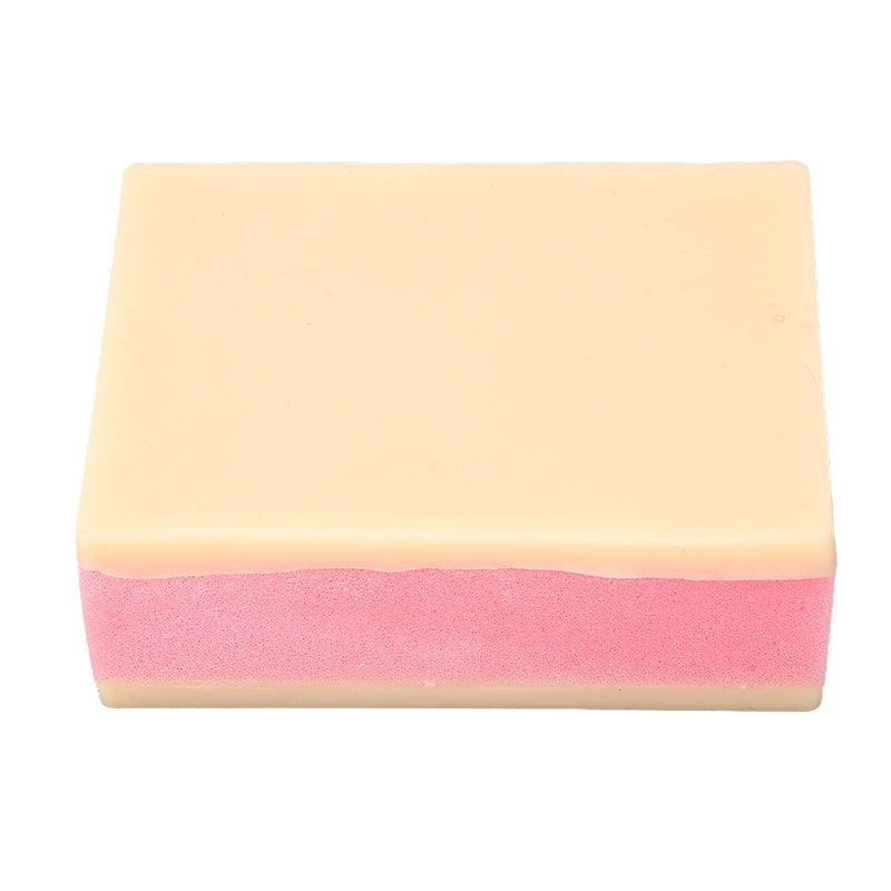 Suture Training Model, Silicon Skin Suture Pad Refill Suture Practice Pad for Suture Kit, 2 Silicone Skin Layers Surgical Skin Injection Practice Pad for Students Doctors