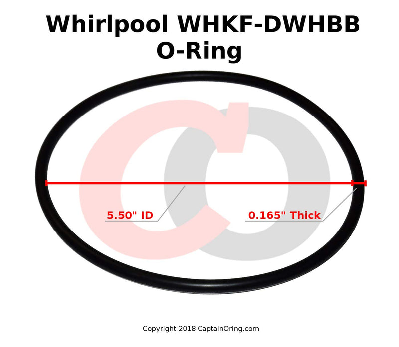 Captain O-Ring - Replacement O-Rings for Whirlpool WHKF-DWHBB (WHKF-C9) & American Plumber W10-PR (W10-OR) (3 Pack)