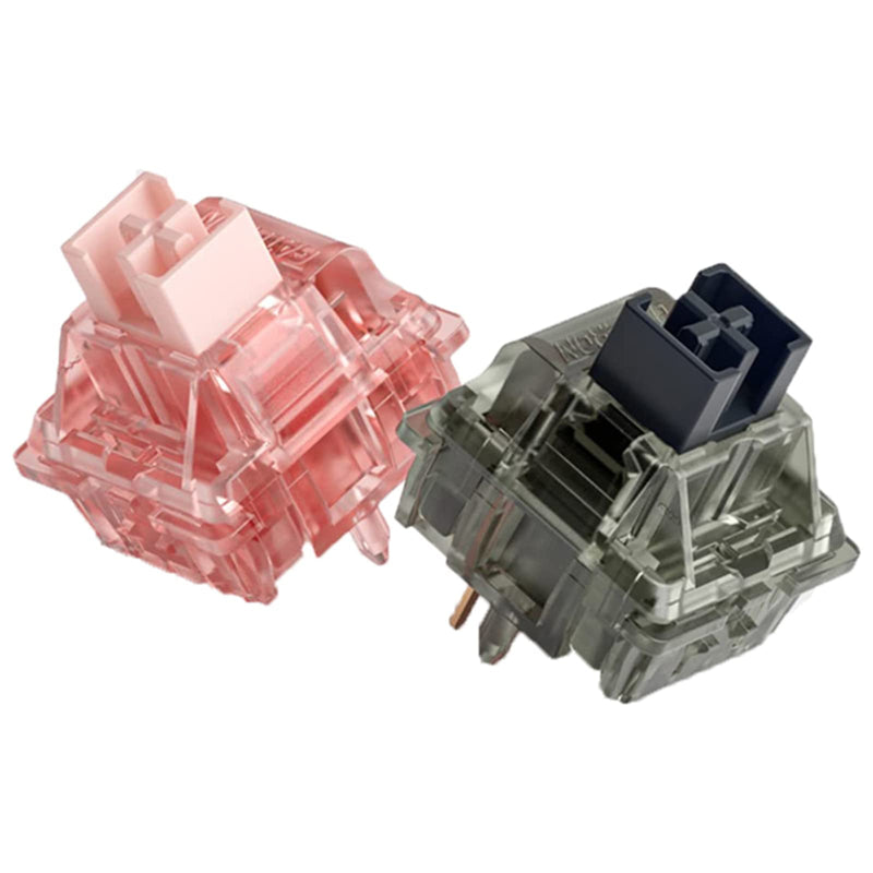 GATERON Ink V2 Wall Stem Box Black Switches Linear RGB 5 Pins for Mechanical Keyboard(35PCS, Pre-lubed Black) 35PCS