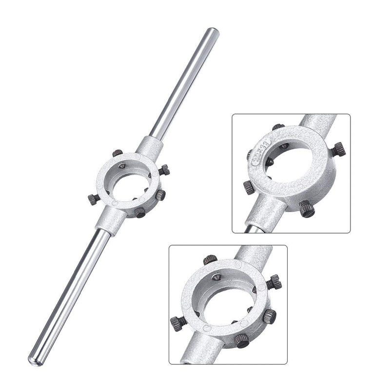 uxcell Die Stock Handle Wrench Holder for Metric M10-M11 / 20mm-30mm OD Round Die