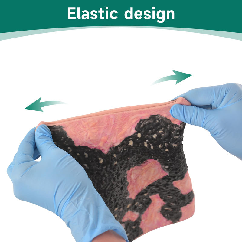 Burn Wound Packing Trainer, Burn Wound Care Model, Severe Leg Burn Wound for Demonstration