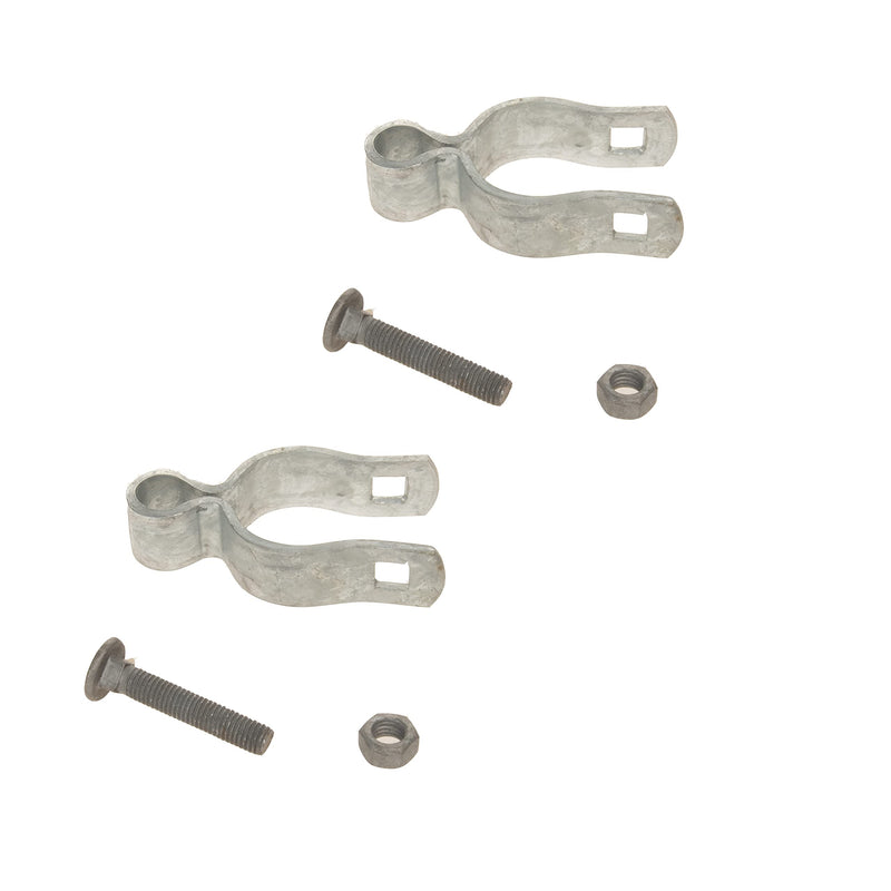 2 Pack Chain Link Fence Frame Gate Post Female Hinge with Bolts and Nuts (1-3/8 Inch) 1-3/8 Inch