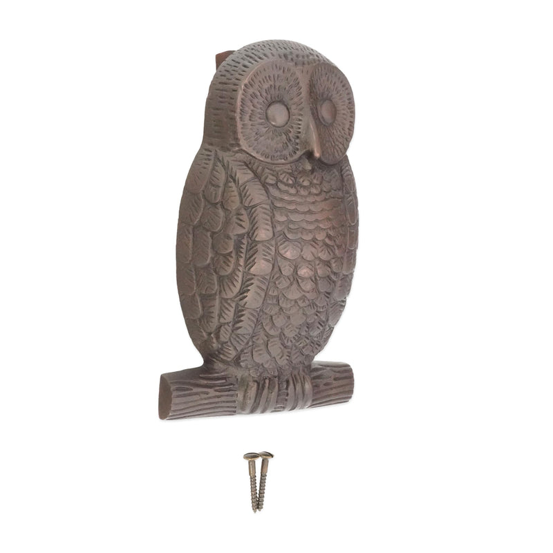 Infinity Decor Solid Brass Owl Shaped Door Knocker in Aged Bronze Finish – Premium Quality Hand Door Knocker for Entrance Front Door Furniture
