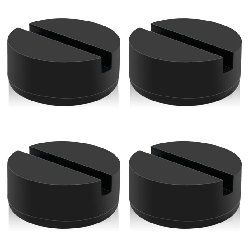 Floor Jack Pad Adapter 4 Ton Universal Rubber Slotted Frame Rail Pinch welds Protector for Floor Jack (4 Pack)
