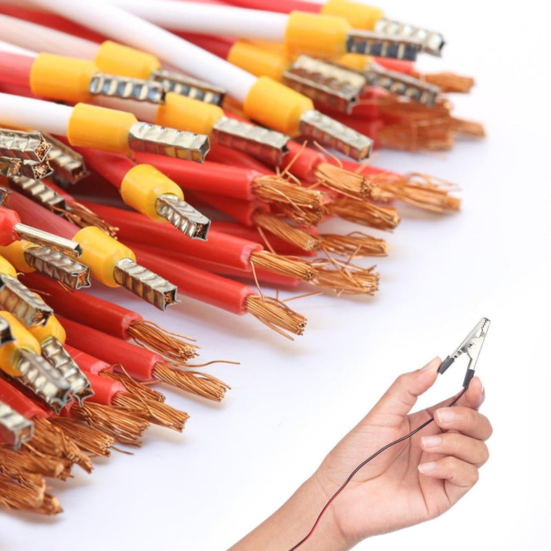 25 Pcs Nickel Plated Alligator Clips Metal Alligator Clip Crocodile Electrical Clamps Silver Nickel Plated Test Wire Spring Clamp Silver Tone Alligator Clips for Laboratory Electric Testing Work