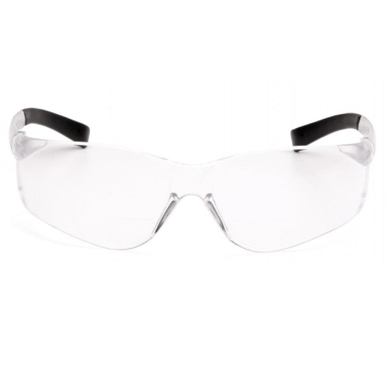 Pyramex Ztek Bifocal Reader Safety Glasses with Clear Lens S2510R25 (3 Pair) (+2.5 Lens) +2.5 Lens