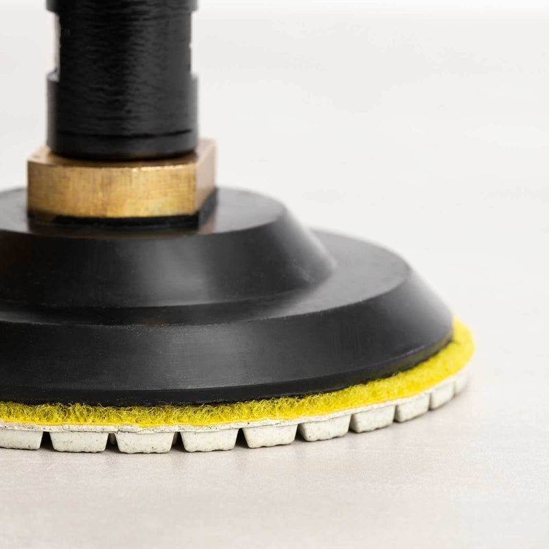4" Diamond Polishing Pads 3 Step High Efficiency Abrasive Disc for Granite Marble Concrete Flexible Grinding Rubber Backing Pad Included 3 Steps