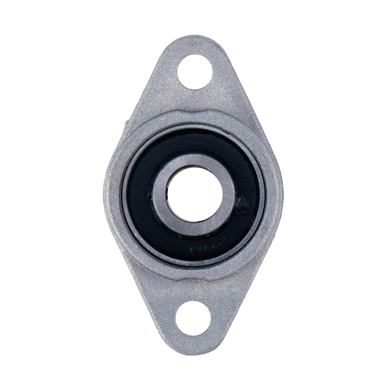 Pillow Block Bearing 4Pcs 8mm/0.31" ID Silver Zinc Alloy Pillow Block Flange Bearing Self-Alignment KFL08